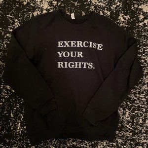 Free MVMT "Exercise your rights" crewneck